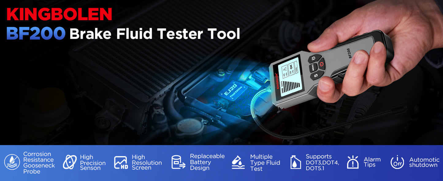 KINGBOLEN BF200 DOT3 DOT4 DOT5.1 Brake Fluid Tester Product description