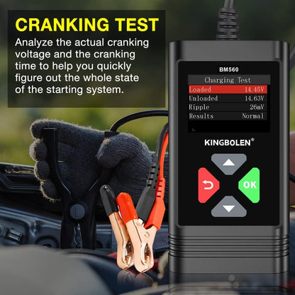 KINGBOLEN BM560 6V/12V Car Battery Tester 100-2000CCA