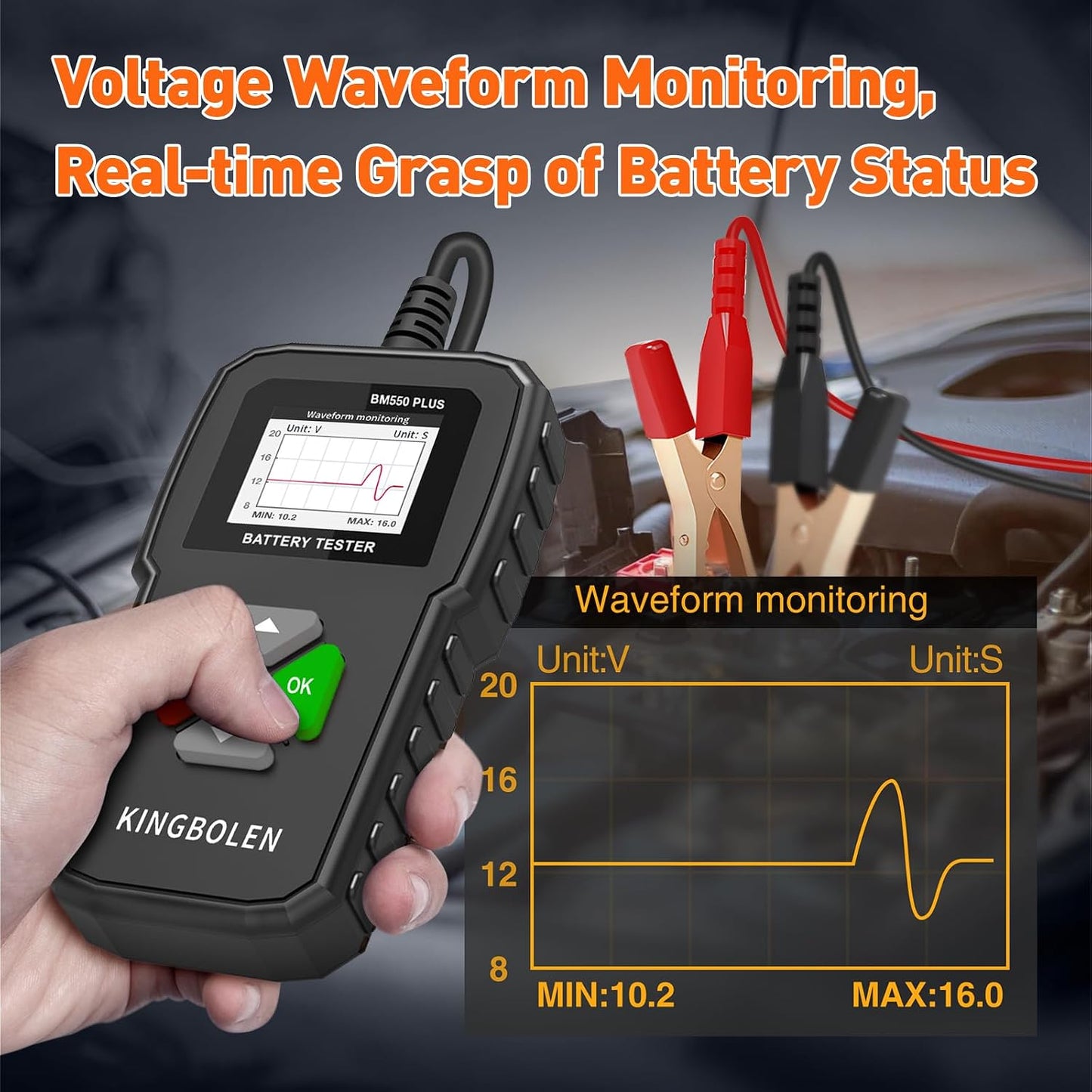KINGBOLEN BM550 Plus Car Battery Tester