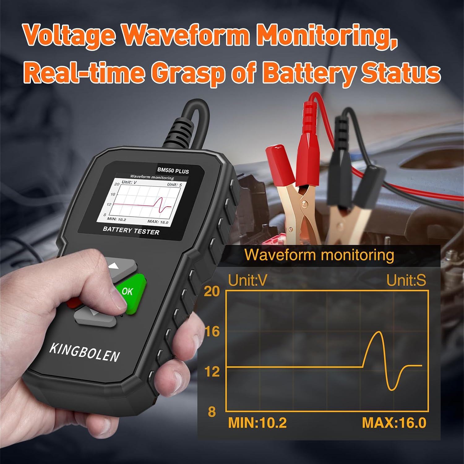 KINGBOLEN BM550 Plus Car Battery Tester