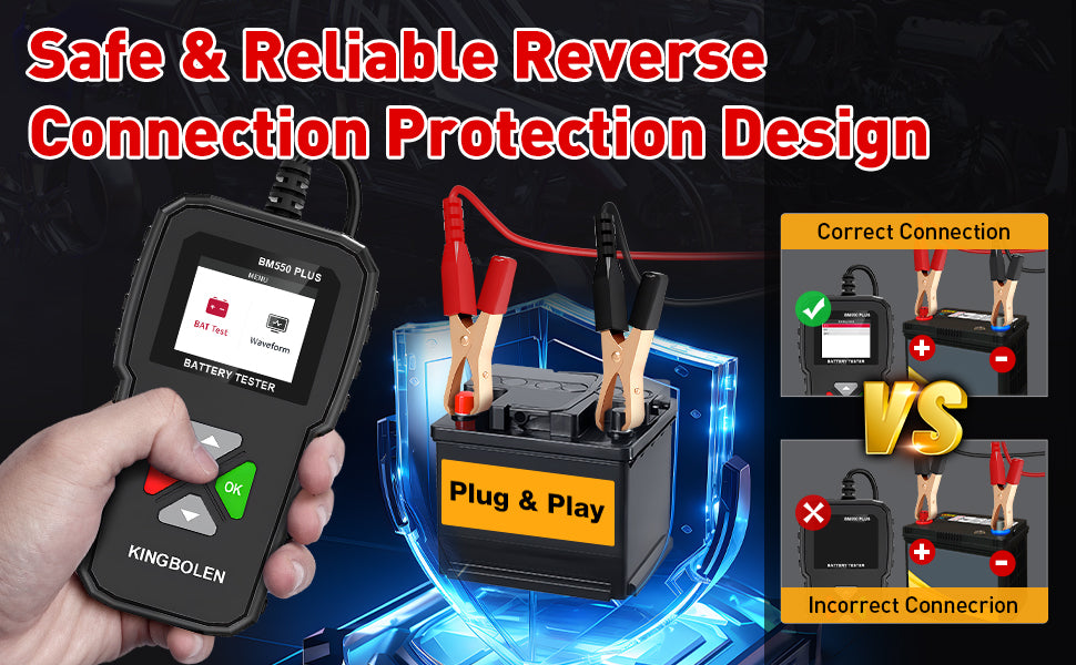 KINGBOLEN BM550 Plus Car Battery Tester Product description