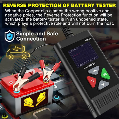 KINGBOLEN BM560 6V/12V Car Battery Tester 100-2000CCA