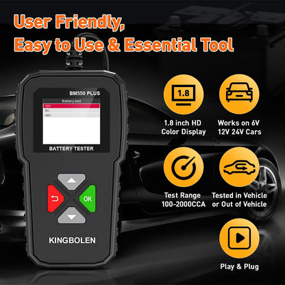 KINGBOLEN BM550 Plus Car Battery Tester