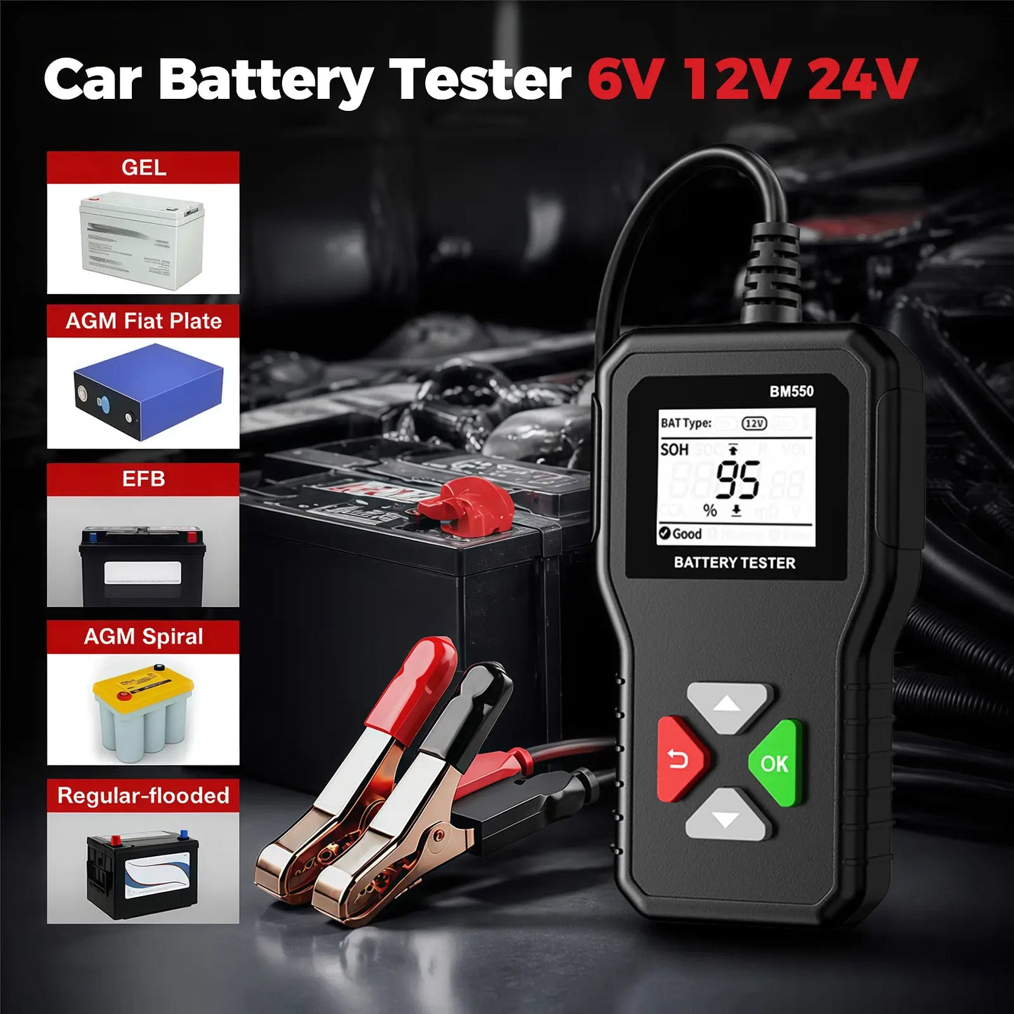 KINGBOLEN BM550 Car Battery Tester