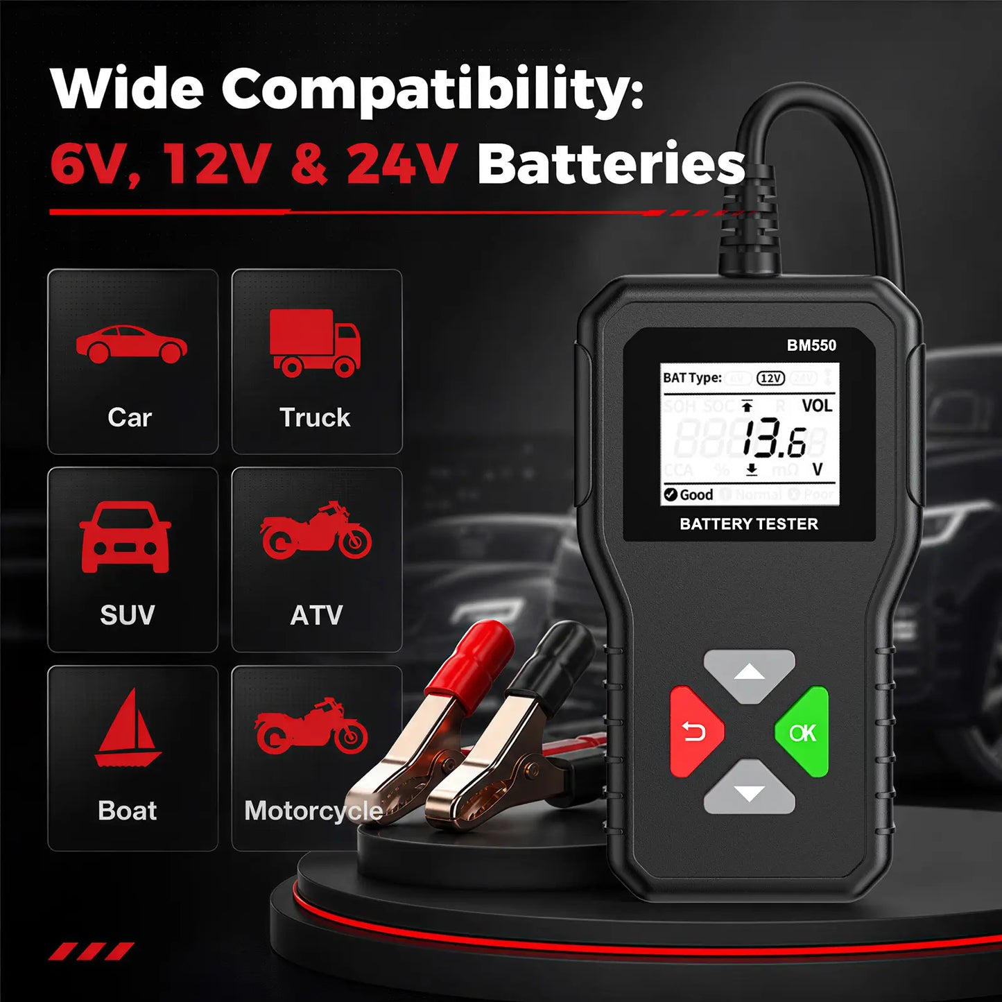 KINGBOLEN BM550 Car Battery Tester
